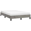 vidaXL Estructura de cama sin colchón terciopelo gris claro 120x190 cm