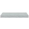 vidaXL Estantes flotantes pared 2 uds MDF gris hormig&oacute;n 50x23x3,8 cm