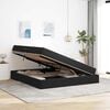 vidaXL Cama con almacenamiento y colch&oacute;n Negro 160 x 200 cm Terciopelo