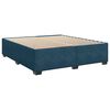 vidaXL Cama box spring con colch&oacute;n terciopelo azul 180x200 cm