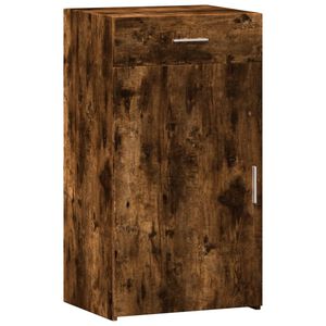 vidaXL Aparador de madera de ingenier&iacute;a roble ahumado 50x42,5x93 cm