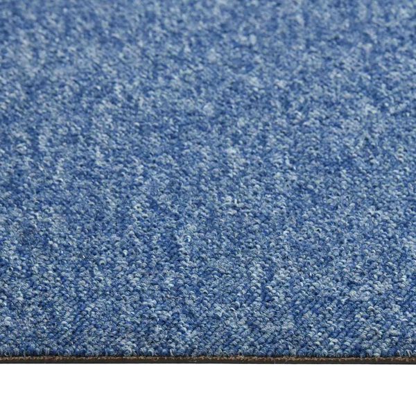 vidaXL Alfombra 20 pcs Azul 50 x 50 cm 100% Polipropileno