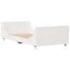 vidaXL Estructura de cama sin colch&oacute;n madera maciza blanca 75x190 cm