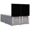 vidaXL Cama box spring con colch&oacute;n tela gris claro 140x200 cm