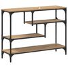 vidaXL Mesa Consola con estante Roble artesanal 100 x 30 x 75 cm