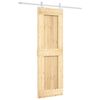 vidaXL Puerta corredera con herrajes madera maciza de pino 70x210 cm
