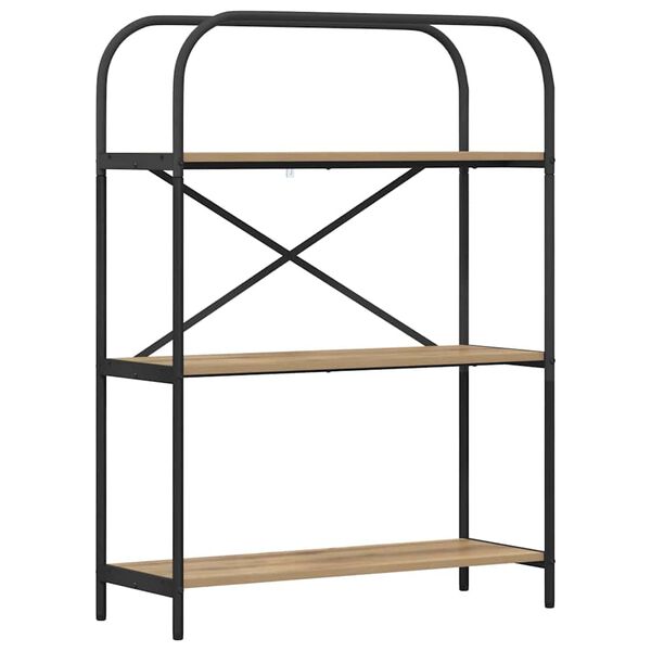 vidaXL Estante de libros Roble artesanal 80 x 30 x 109 cm