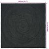 vidaXL Alfombras de &aacute;rea Cuadrado Gris oscuro 200 x 200 cm yute