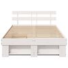 vidaXL Estructura de cama con caj&oacute;n 135 x 190 cm Madera de pino macizo