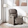 vidaXL Sill&oacute;n reclinable el&eacute;ctrico tela gris taup&eacute;