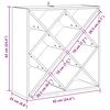 vidaXL Estante de Vino 2 pcs 62 x 25 x 62 cm Madera de pino macizo