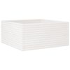 vidaXL Jardinera madera maciza de pino blanco 100x100x46 cm