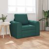 vidaXL Sof&aacute; cama Verde oscuro 98 x 71 x 83 cm tela