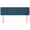 vidaXL Cabecero de terciopelo azul oscuro 147x16x78/88 cm