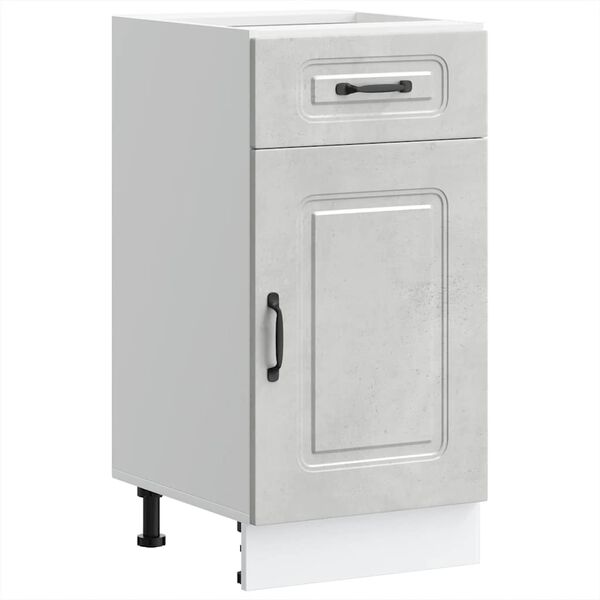 vidaXL Mueble bajo de cocina Kalmar madera de ingenier&iacute;a gris hormig&oacute;n