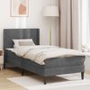 vidaXL Estructura de cama Gris oscuro 80 x 200 cm Terciopelo