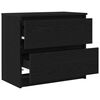 vidaXL Mueble para TV madera contrachapada negro 60x35x54 cm