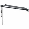 vidaXL Toldo retr&aacute;ctil autom&aacute;tico gris antracita 3,5x2,5 m
