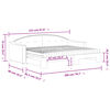 vidaXL Sofá cama nido con colchón tela crema 80x200 cm