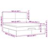 vidaXL Estructura de cama otomana con colchón tela crema 160x200cm