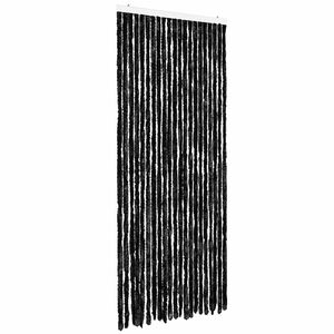 vidaXL Cortina mosquitera de chenilla gris antracita 90x220 cm