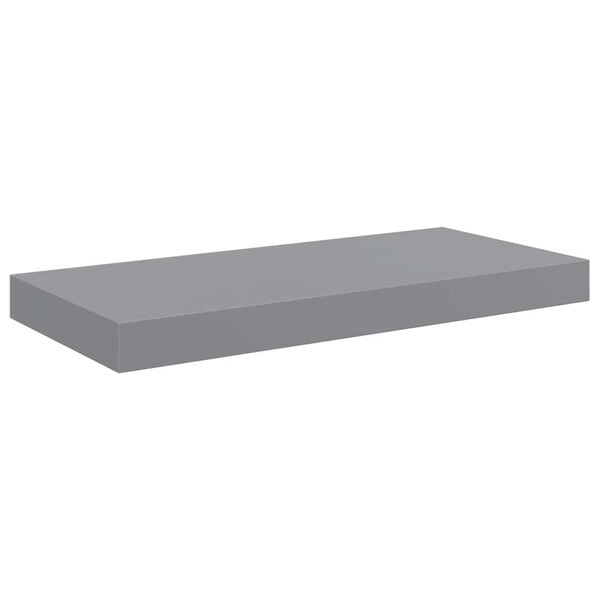 vidaXL Estante flotante de pared MDF gris 50x23x3,8 cm