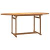 vidaXL Juego de comedor para jard&iacute;n 9 piezas madera maciza de teca