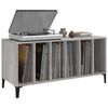 vidaXL Mueble para discos madera contrachapada gris Sonoma 100x38x48cm