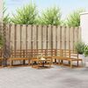vidaXL Juego de Sof&aacute; 7 Pieza Natural Madera de Acacia S&oacute;lida