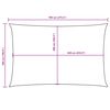 vidaXL Toldo de vela rectangular tela Oxford beige 5x7 m