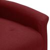 vidaXL Sillón de masaje eléctrico tela rojo tinto