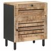 vidaXL Mesita de Noche Natural 50 x 33 x 60 cm Madera de mango maciza