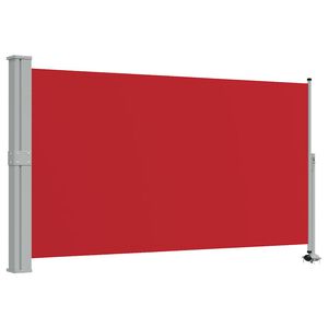 vidaXL Toldo lateral retr&aacute;ctil de patio rojo 140x300 cm