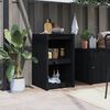 vidaXL Mueble de cocina exterior madera maciza pino negro 55x55x92 cm