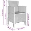 vidaXL Silla de Jardín 2 pcs Gris claro 53 x 49 x 85 cm PP