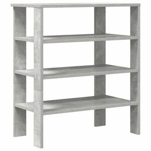 vidaXL Zapatero madera contrachapada gris hormig&oacute;n 61x32x70 cm