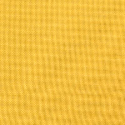 vidaXL Reposapiés de tela amarillo mostaza 60x60x36 cm