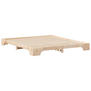 vidaXL Estructura de cama Marrón 180 x 210 cm Madera de pino macizo