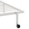 vidaXL Estructura de cama sin colchón plegable blanco acero 80x200 cm