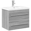 vidaXL Mueble de ba&ntilde;o con lavabo integrado gris Sonoma