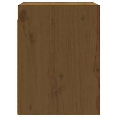 vidaXL Armario de pared 2 uds madera de pino marrón miel 30x30x40 cm