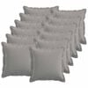 vidaXL Coj&iacute;n 12 uds. HOUTEN Gris Nube 40 x 40 cm Lino Sint&eacute;tico
