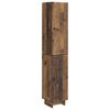 vidaXL Juego de armarios 2 uds. Madera envejecida Madera de ingenier&iacute;a