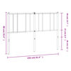 vidaXL Cabecero de metal blanco 150 cm