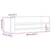 vidaXL Estante de pared madera ingenier&iacute;a gris Sonoma 100x35x30,5 cm