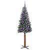vidaXL &Aacute;rbol de Navidad Delgado con 300 LED con soporte Verde 180 cm
