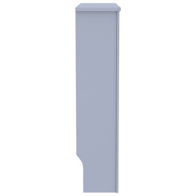 vidaXL Cubierta para radiador MDF gris 78 cm