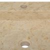 vidaXL Lavabo crema mármol 40x40x12 cm