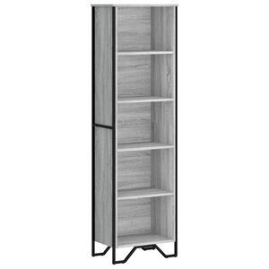 vidaXL Estanter&iacute;a de madera de ingenier&iacute;a gris Sonoma 50x31x169 cm