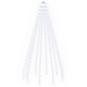 vidaXL Luces del &aacute;rbol de Navidad 210 LED Blanco fr&iacute;o 210 cm